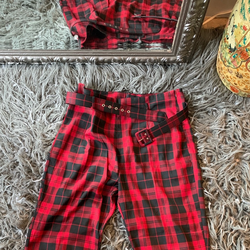 Thea Rebel Checker trousers collectif
